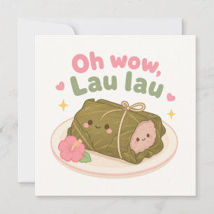 Kawaii Hawaii süße Notizkarte Mitteilungskarte