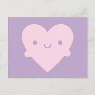 Kawaii Heart Hugs Postkarte