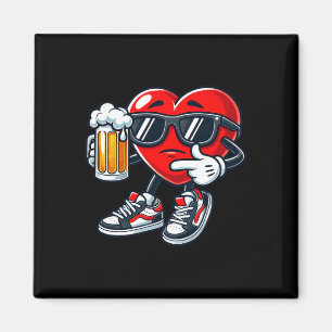 Kawaii Heart Sungles trinken Bier Valentinstag Magnet