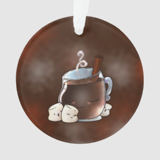 Kawaii heiße Schokolade und Eibische Ornament