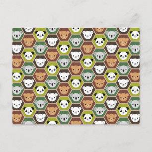 Kawaii Herbstbären Postkarte