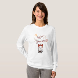 Kawaii Herz Erwärmung Liebe für Katzen T-Shirt