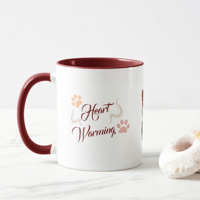 Kawaii Herz Erwärmung Liebe für Katzen Tasse (Mit Donut)