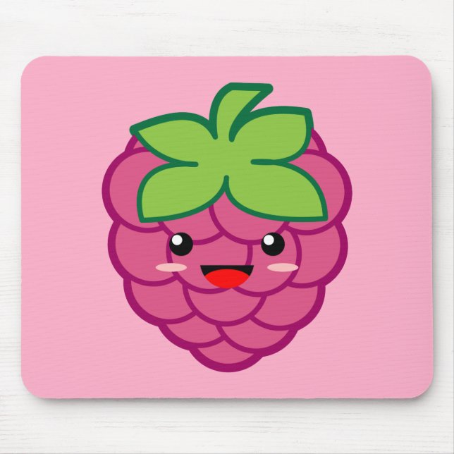 Kawaii-Himbeere Mousepad (Vorne)