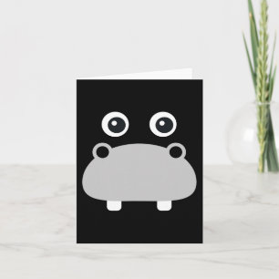 Kawaii Hippo Face Easy Halloween Costume Boys Karte