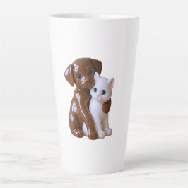 Kawaii Hund & Katze  Milchtasse