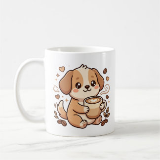 Kawaii-Hund-Latte-Mug Kaffeetasse