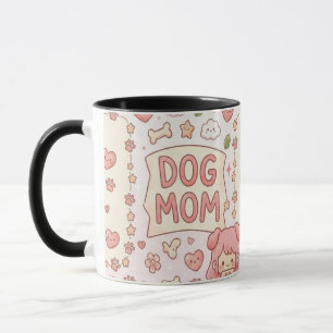 Kawaii-Hundemutter-Tasse - süße Tasse für Hunde-Li