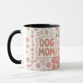 Kawaii-Hundemutter-Tasse - süße Tasse für Hunde-Li