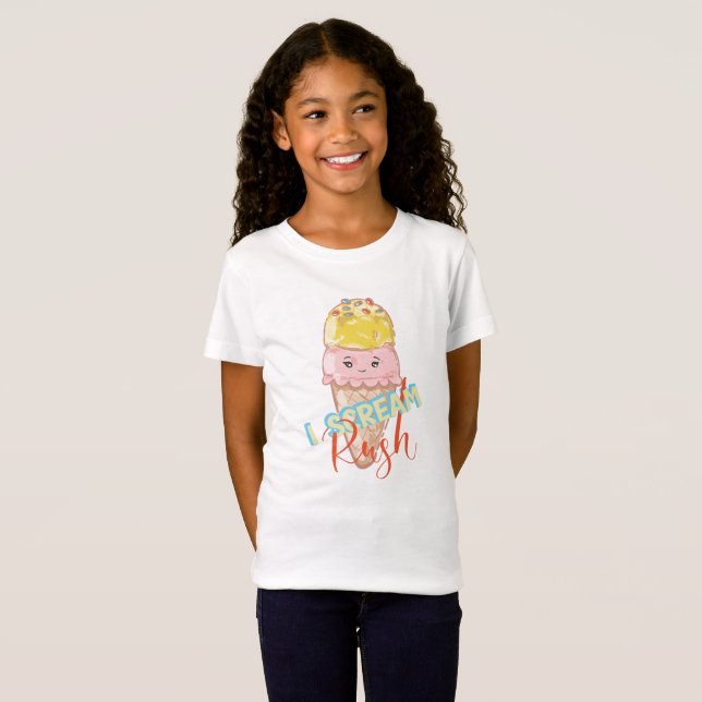 Kawaii I schreibe Rush Kids T - Shirt (Vorne ganz)