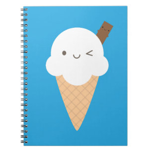 Kawaii Ice Cream Cone Notizblock