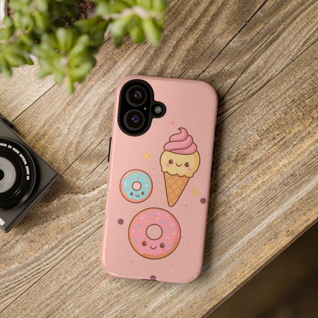 Kawaii Ice Cream & Donut Phone Case | iPhone Hülle (Von Creator hochgeladen)