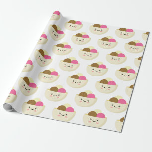 Kawaii Ice Cream Geschenkpapier