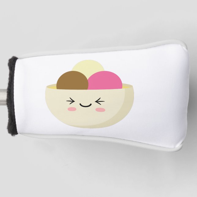 Kawaii Ice Cream Golf Headcover (Vorderseite)