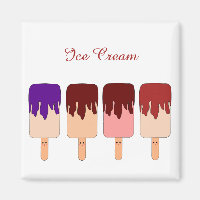 Kawaii Ice Cream Magnet