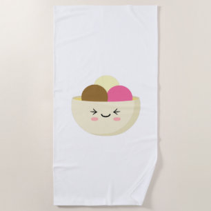 Kawaii Ice Cream Strandtuch