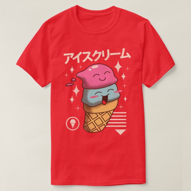 Kawaii Ice Cream T-Shirt (Design vorne)