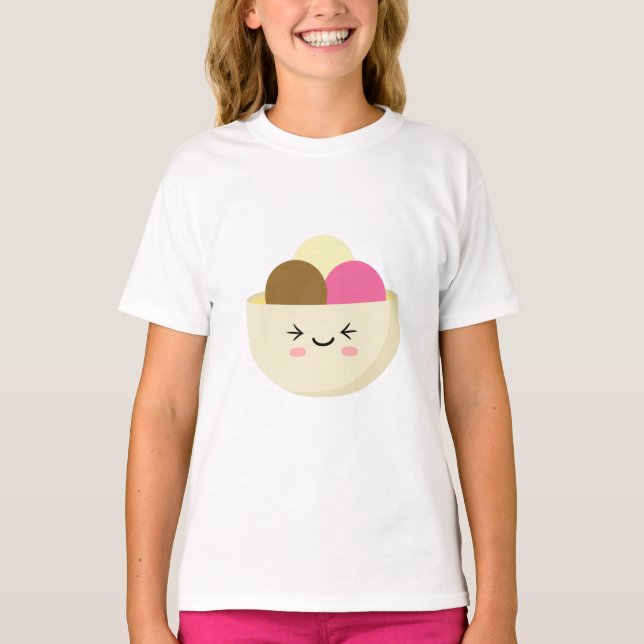 Kawaii Ice Cream T-Shirt (Vorderseite)