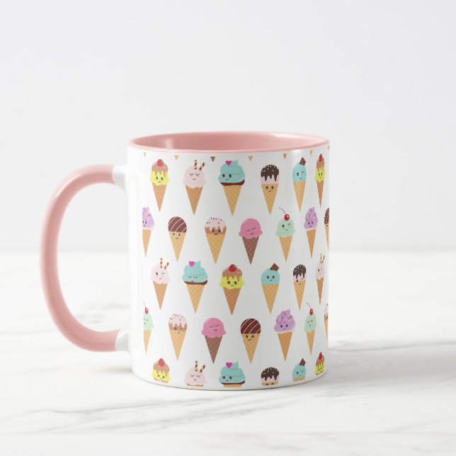Kawaii Ice Cream Tasse (Links)