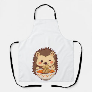 Kawaii-Igel mit Ramen – Niedliches Foodie Schürze