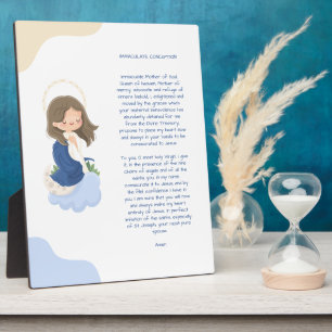 Kawaii Immaculate Conception Gebet Fotoplatte