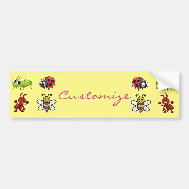 Kawaii Insects Thunder_Cove Autoaufkleber (Vorne)