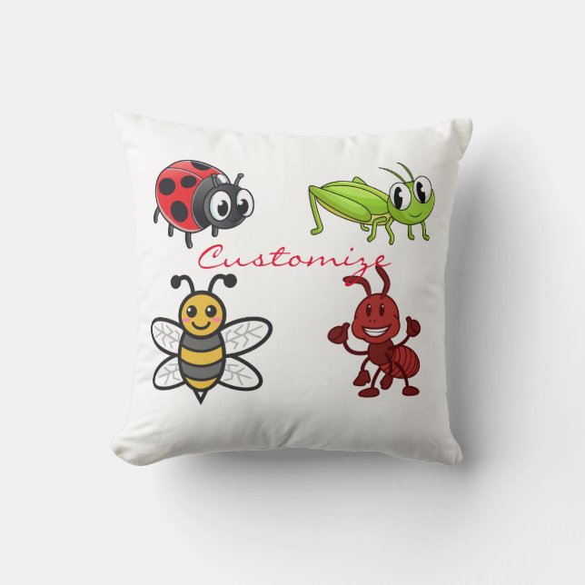 Kawaii Insects Thunder_Cove Kissen (Vorderseite)