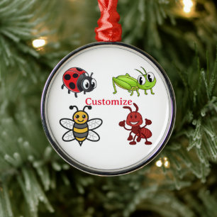 Kawaii Insekten Thunder_Cove Ornament Aus Metall