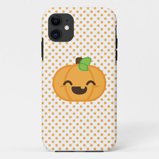 Kawaii Jack O Lanern Pumpkin iPhone Case (Rückseite)