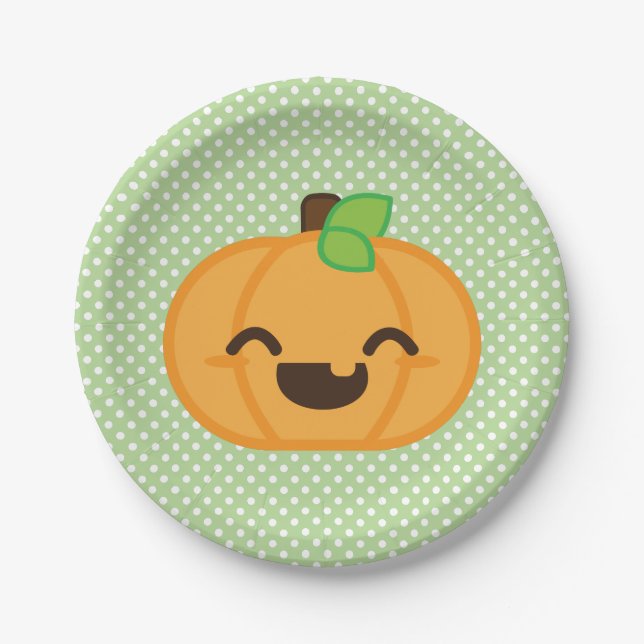 Kawaii Jackolantern Pumpkin Halloween Paper Teller (Vorderseite)