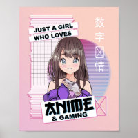 Kawaii Japanese Anime & Gaming -Vaporwave Anime