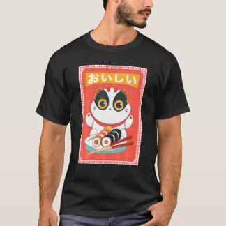 Kawaii Japanese Cat Sushi Roll Neko Power T-Shirt