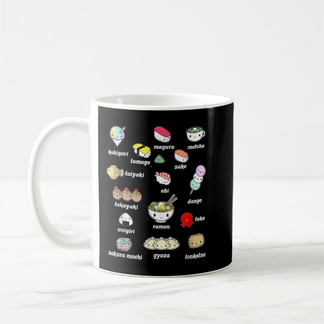 Kawaii Japanese Food Shirt, Japan Lover Shirt, Kaffeetasse (Links)