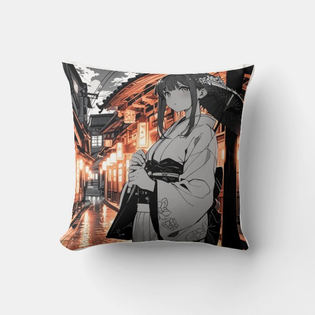 KAWAII Japanese Girl cushion Kissen (Vorderseite)