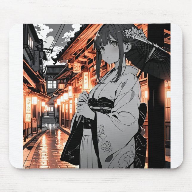 KAWAII Japanese Girl Mouse pad Mousepad (Vorne)