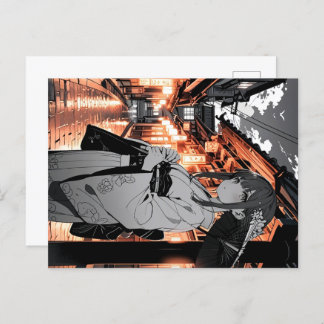 KAWAII Japanese Girl Postcard Postkarte