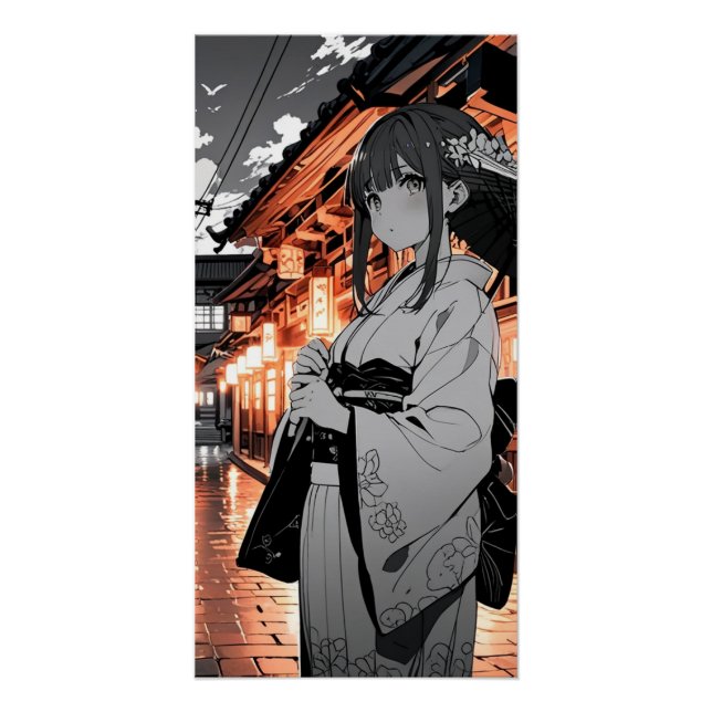 KAWAII Japanese Girl Poster (Vorderseite)