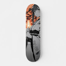 KAWAII Japanese Girl Skateboarding Skateboard