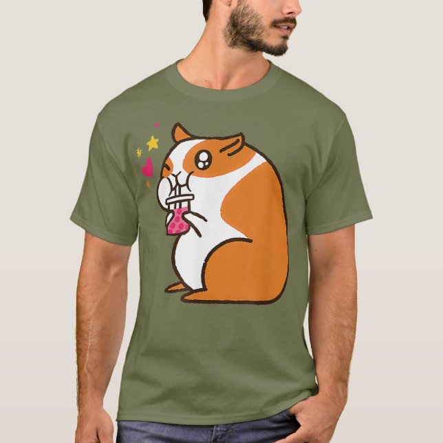 Kawaii Japanese Hamster Bubble Tee (Vorderseite)