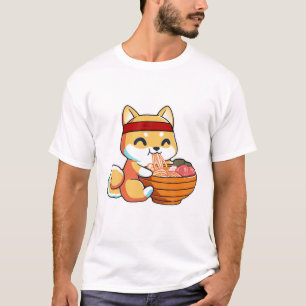 Kawaii Japanisch Anime Shiba Inu Ramen Niedlich Ja T-Shirt