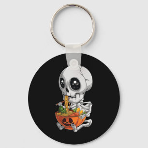 Kawaii Japanisch Anime Skeleton Halloween Ramen Fo Schlüsselanhänger