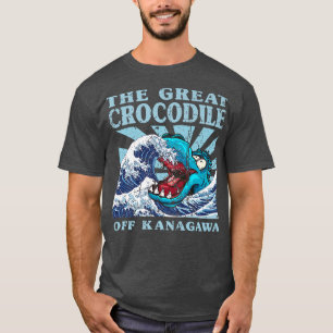 Kawaii Japanisch Great Wave Great Crocodile Niedli T-Shirt