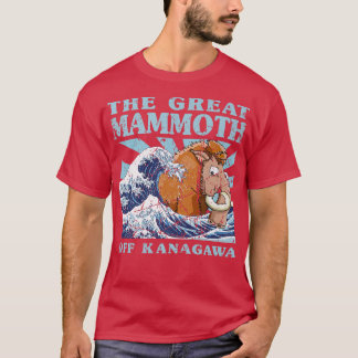 Kawaii Japanisch Great Wave Great Mammoth Niedlich T-Shirt