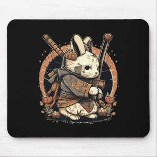 Kawaii Japanisch Style Samurai Bunny Anime Mousepad