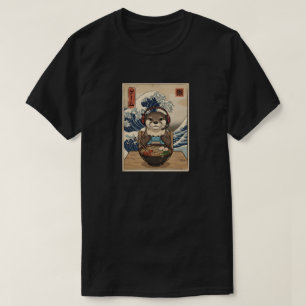 kawaii japanische Ramen Asiatischer Otter mit klei T-Shirt