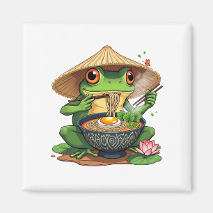 Kawaii Japanischer Ästhetischer Frosch Noodles Magnet