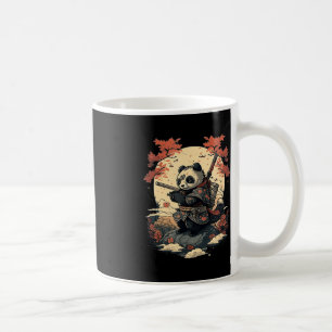 Kawaii Japanischer Stil Samurai Anime Panda Kaffeetasse