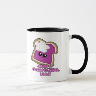 Kawaii Jelly and Cream Cheese Toast Tasse