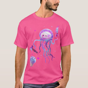 Kawaii Jellyfish Niedlich Unterwasser Fisch Pastel T-Shirt