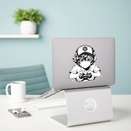 Kawaii-Junge-Aufkleber – Süßes Design Aufkleber